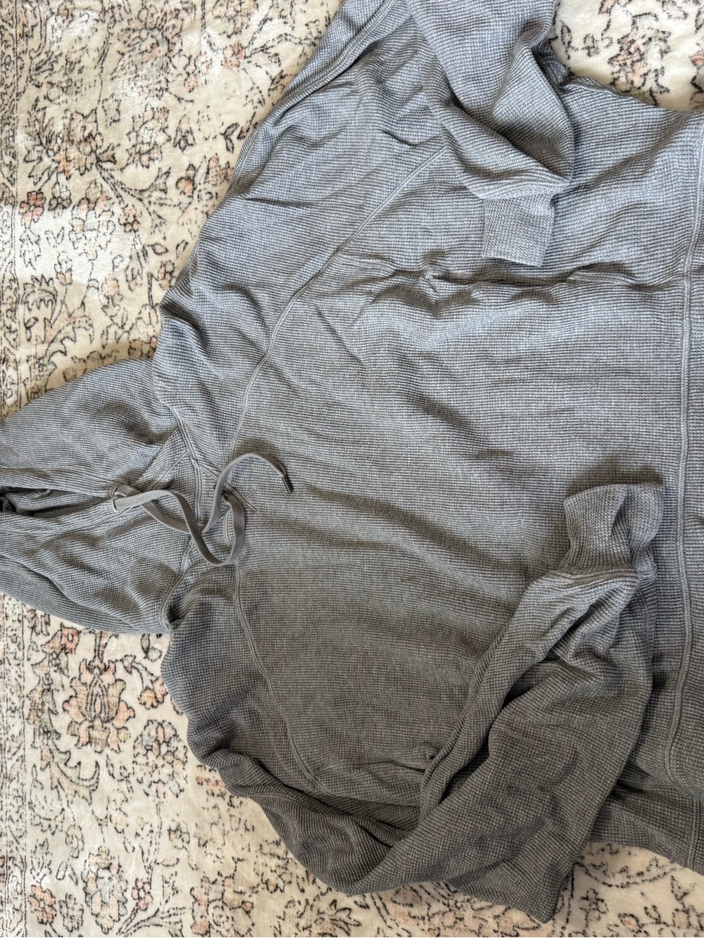 Lululemon womens Gray Hooded waffle